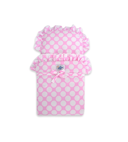 Tumma pinkki Puiset nuken vaunut (Valko-Tumma pinkki) Valkoinen