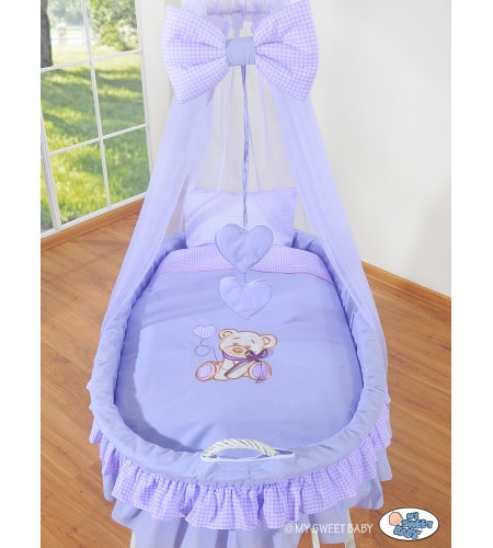 Vauvan kehto pyörillä Violetti