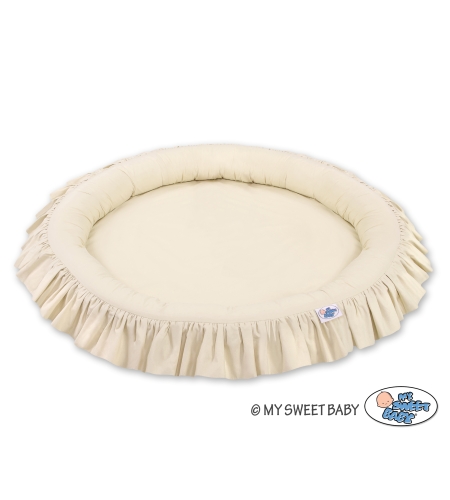 Vauvan leikkipesä reunuksella Beige