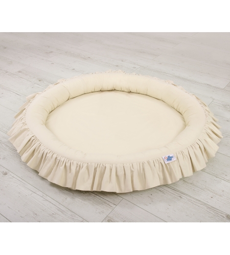 Vauvan leikkipesä reunuksella Beige
