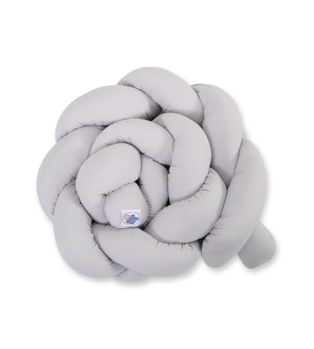 Vauvan sängyn reunapehmuste - Knot 180cm Harmaa