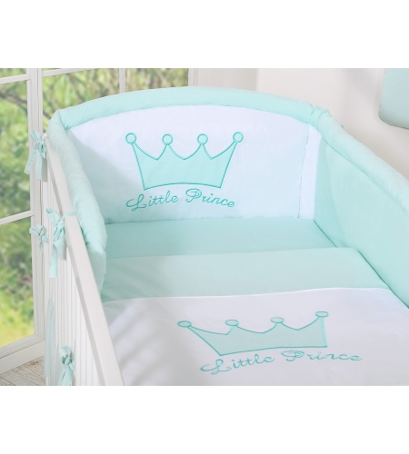 Vauvan sängyn reunapehmuste  - Little Prince/Princess Minttu