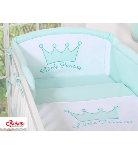 Vauvan sängyn reunapehmuste  - Little Prince/Princess Minttu