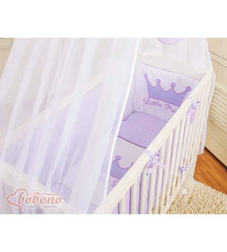 Vauvan sivusänky + patja + vuodevaatesetti - Little Prince/Princess Violetti