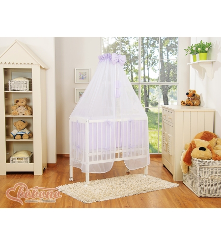 Vauvan sivusänky + patja + vuodevaatesetti - Little Prince/Princess Violetti