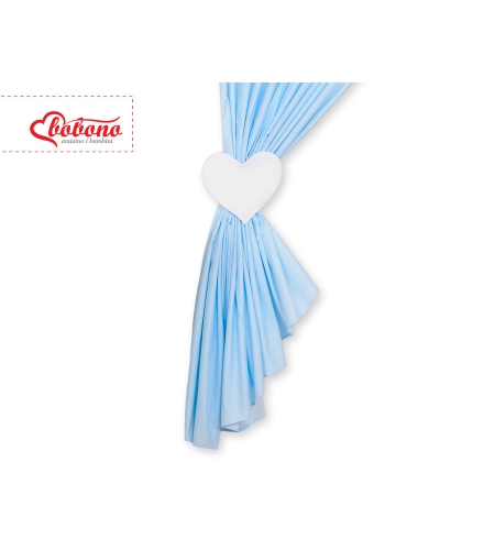 Vauvan verhot - Hanging Hearts Sininen Raidat