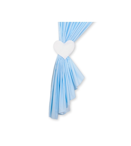 Vauvan verhot - Hanging Hearts Sininen Raidat