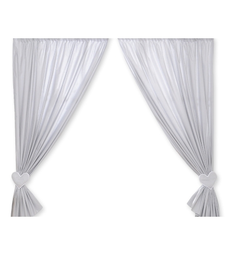 Verhot vauvan huoneeseen - Hanging Hearts Harmaa