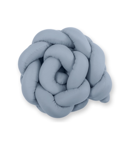 Pinnasängyn reunapehmuste - Knot 180cm pastellinsininen